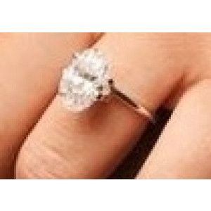 3.82 ct Oval Brilliant Cut Laser Drilled Diamond